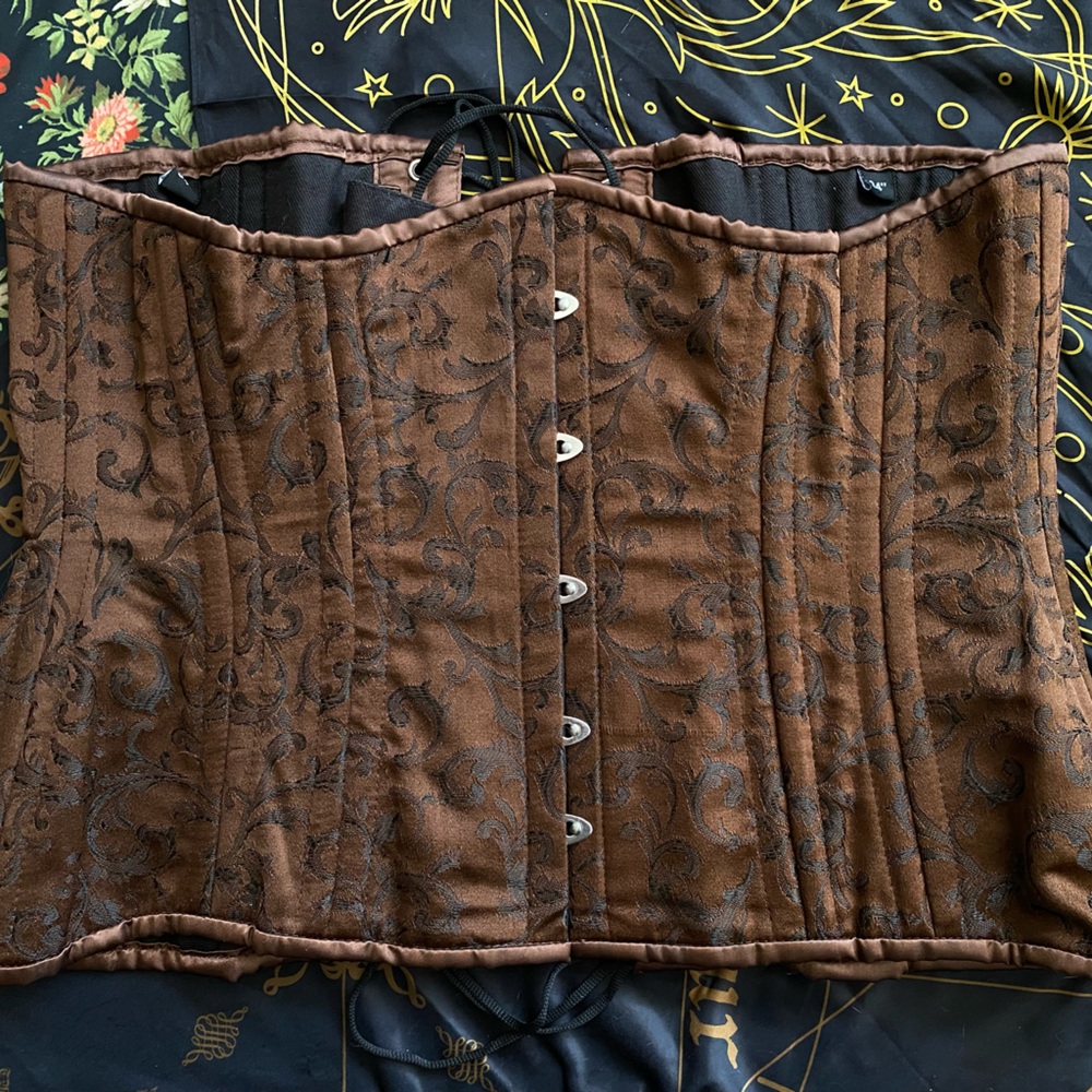 Steel-boned Underbust Ren Faire Corset Sz34